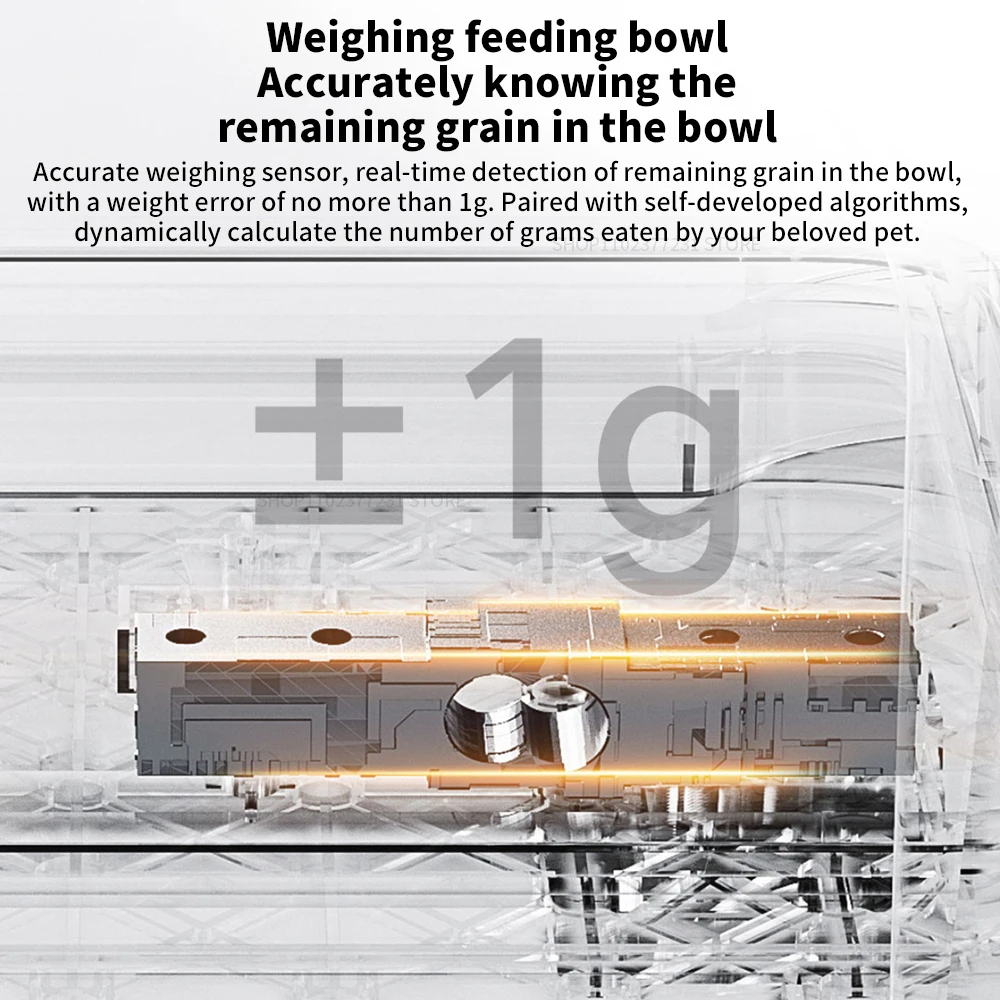 New Xiaomi Mijia Smart Pet Dog Feeder 2 HD-large Screen 5L Large Capacity Precise Weighing Spare battery FoodShortage Remind - Image 3