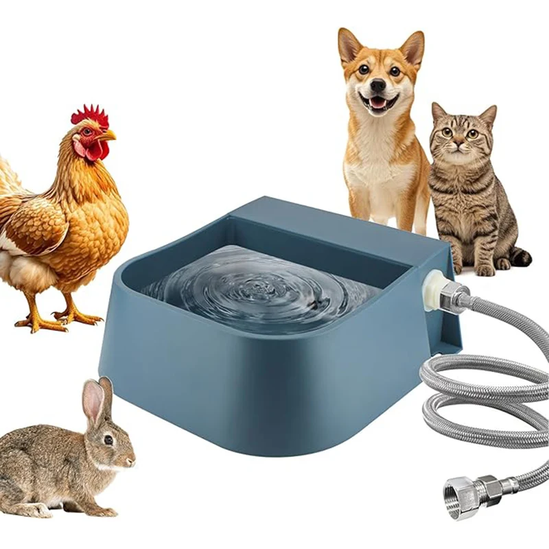 Dog Automatic Water Bowl Dispenser with 1.5m Water Hose 2L Outdoor Auto Fill Pet Water Dispenser for Animal Cat Chickens Rabbits - Image 7