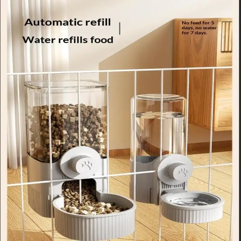 1Pc Pet Cage Hanging Water Dispenser Cat Dog Automatic Water Fountain Feeder Cage Pet Food Bowl Drinking Supply - Image 5