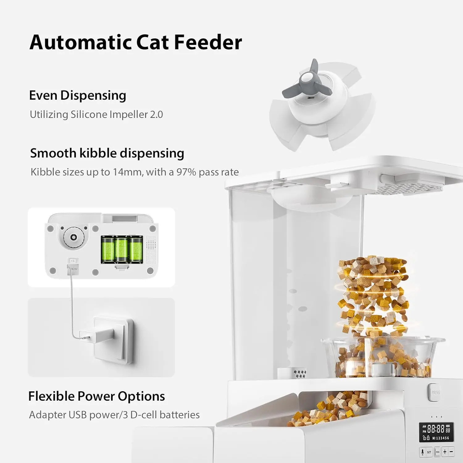Top-Quality Cat Automatic Feeder 2 in 1 Pet Food and Water Fountain Wifi APP Control Smart Pet Feeder with Camera - Image 4