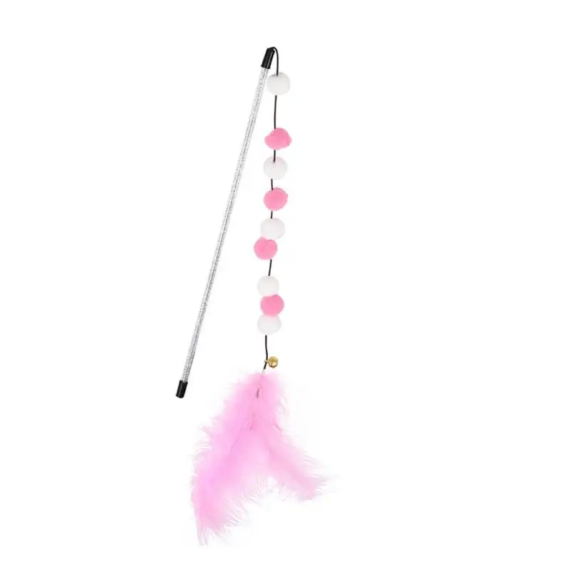 Funny Kitten Cat Teaser Interactive Toy Rod With Bell And Toys For Cats Teaser Interactive Toy Rod Pet Cats Toys Stick - Image 9