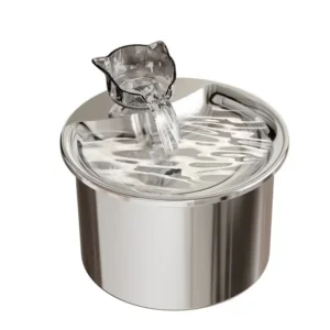 Stainless Steel Automatic Filter Cat Water Fountain Pet Water Dispenser Smart Pet Drinking Fountain With Faucet Feeders Drinker