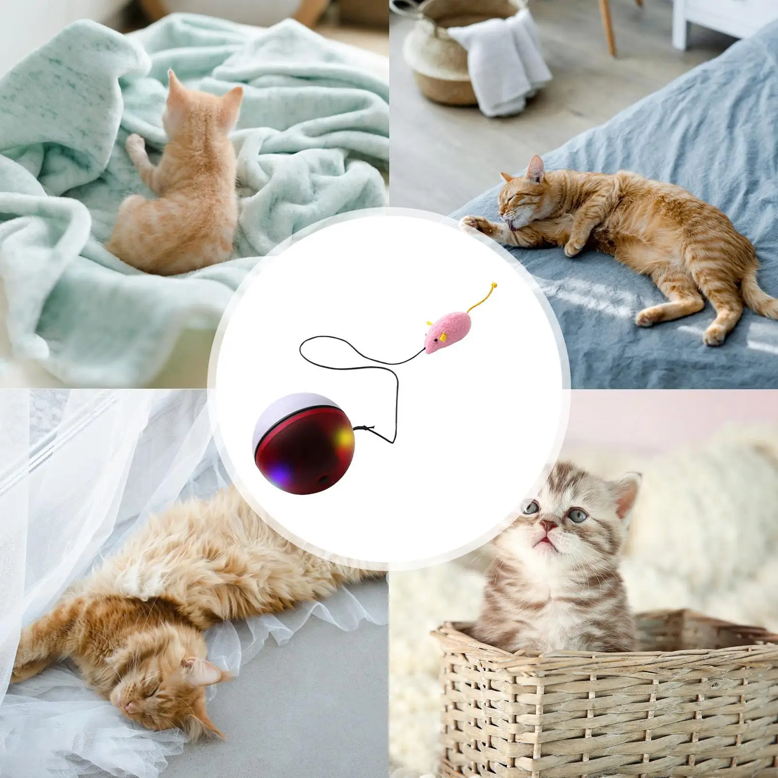 Cat Ball Toy Automatic Electric Moving Games Electric Rolling Ball Cat Toy For Kitten Puppy Dog Pet Play Exercise Enrichment - Image 5