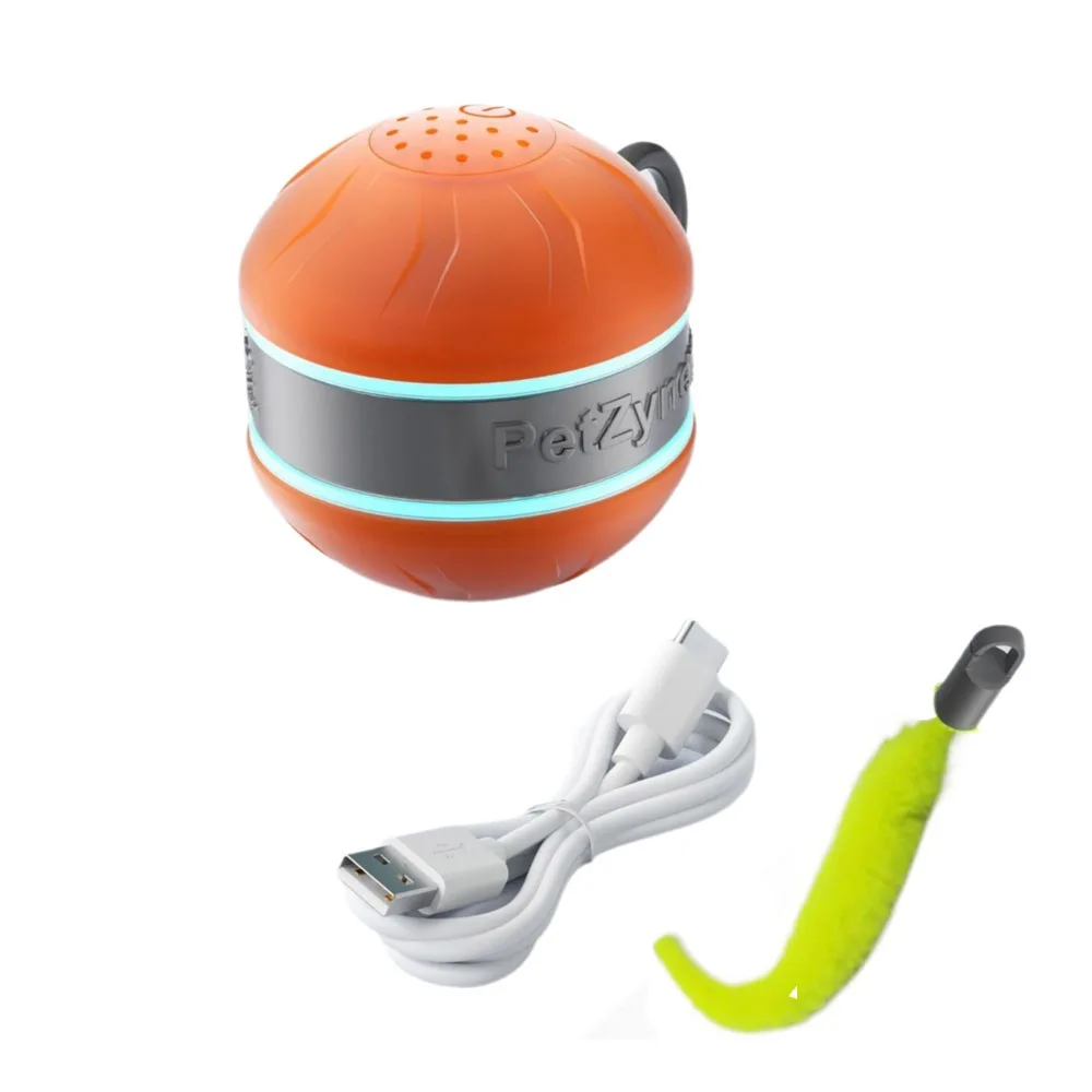 USB Rechargeable Interactive Cat Toy Ball Rotating Anti-Depression Cat Interactive Ball with Tail Bite Resistant - Image 8