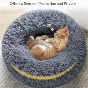 Super Soft Pet Cat Bed Plush Full Size Washable Calm Bed Donut Bed Comfortable Sleeping Artifact Suitable For Winter