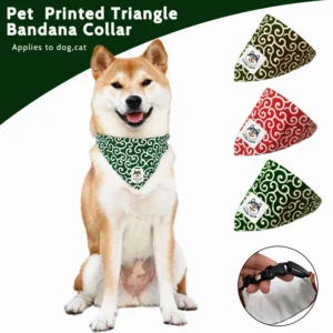 Dog Accessories NEW Pet Dog Bandana Collar Dog Collar Neckerchief Cute Puppy and Shiba Inu Printed Triangle Neck Scarf Saliva