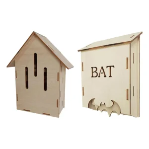 New Diy Wooden Creative Insect Bat House Wooden Insect Bird House Pet Nest Living Nest Garden Wild Small Animal Habitat Shelter