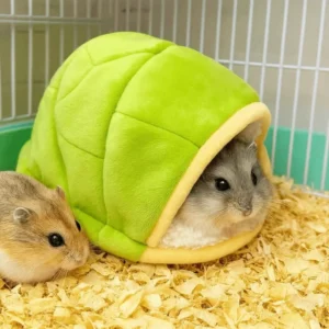 Insulated Portable Hamster Warm Nest Turtle Shell Shape Cozy Hamster Sleeping Bag Soft Washable Winter Bird Nest Pet Supplies