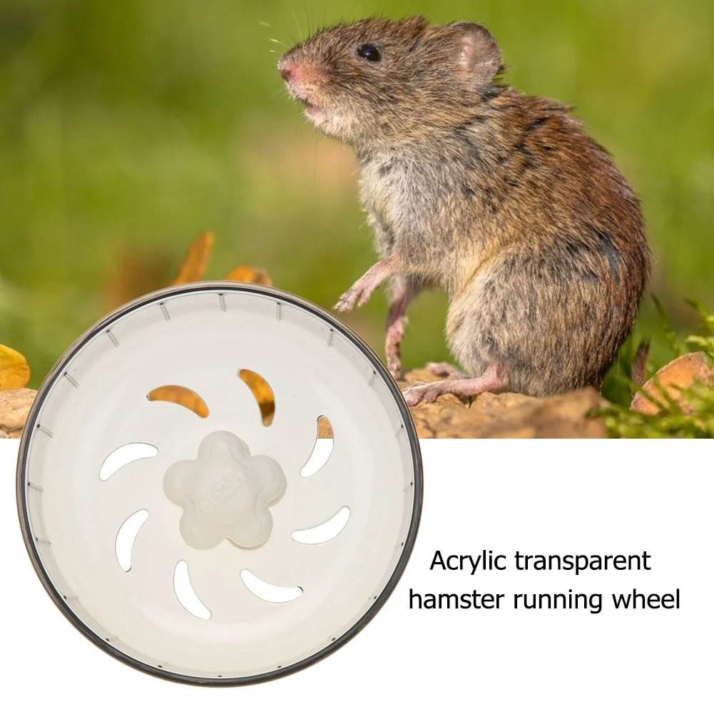 Acrylic Transparent Hamster Wheel Running Treadmill Exercise Wheel for Small Pet - Image 5
