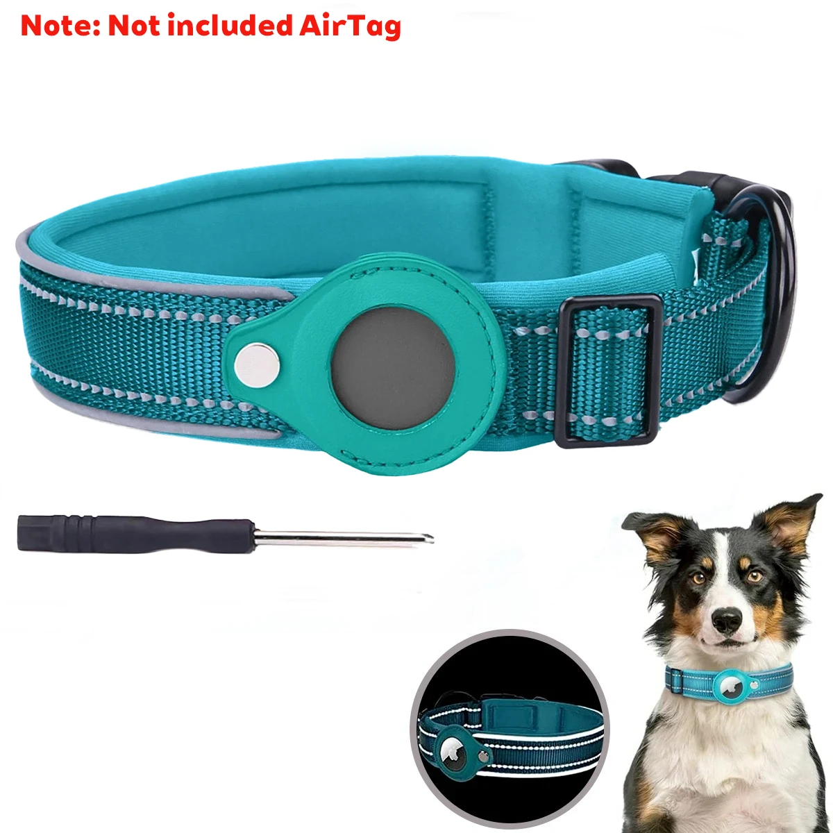 New For Apple Airtag Pet Dog Collar Anti-Lost Reflective Protective Tracker WaterProof For Pet Dog Cat Dog Positioning Collar - Image 15
