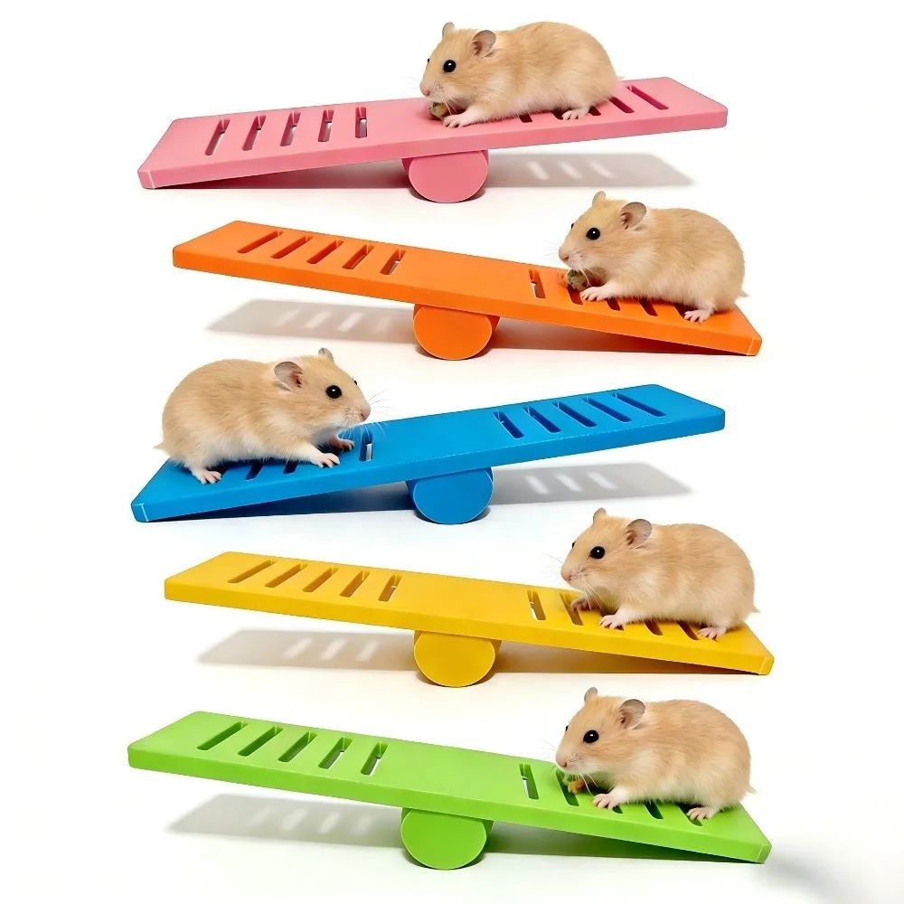 Pet Exercise Toy Plastic Hamster Seesaw Toy Colorful Creative Small Animal Toys Puzzle Pet Cage Toy Cage Environment - Image 3