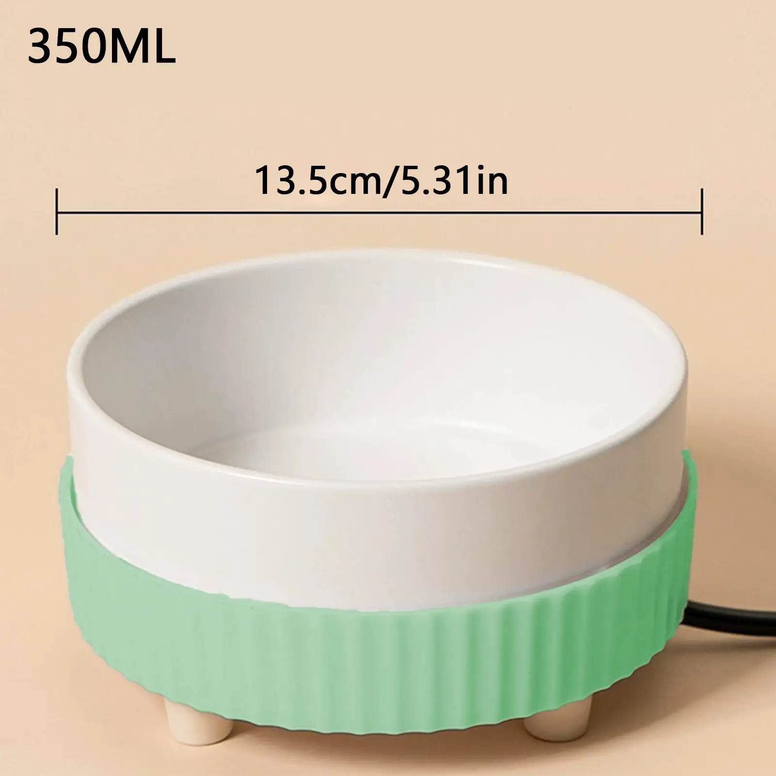 Heated Dog Water Bowl Rechargeable Pet Water Bowl Heater Quiet Pet Water Bowl Heater Animal Drinking Bowl Pet Water Dispenser - Image 6