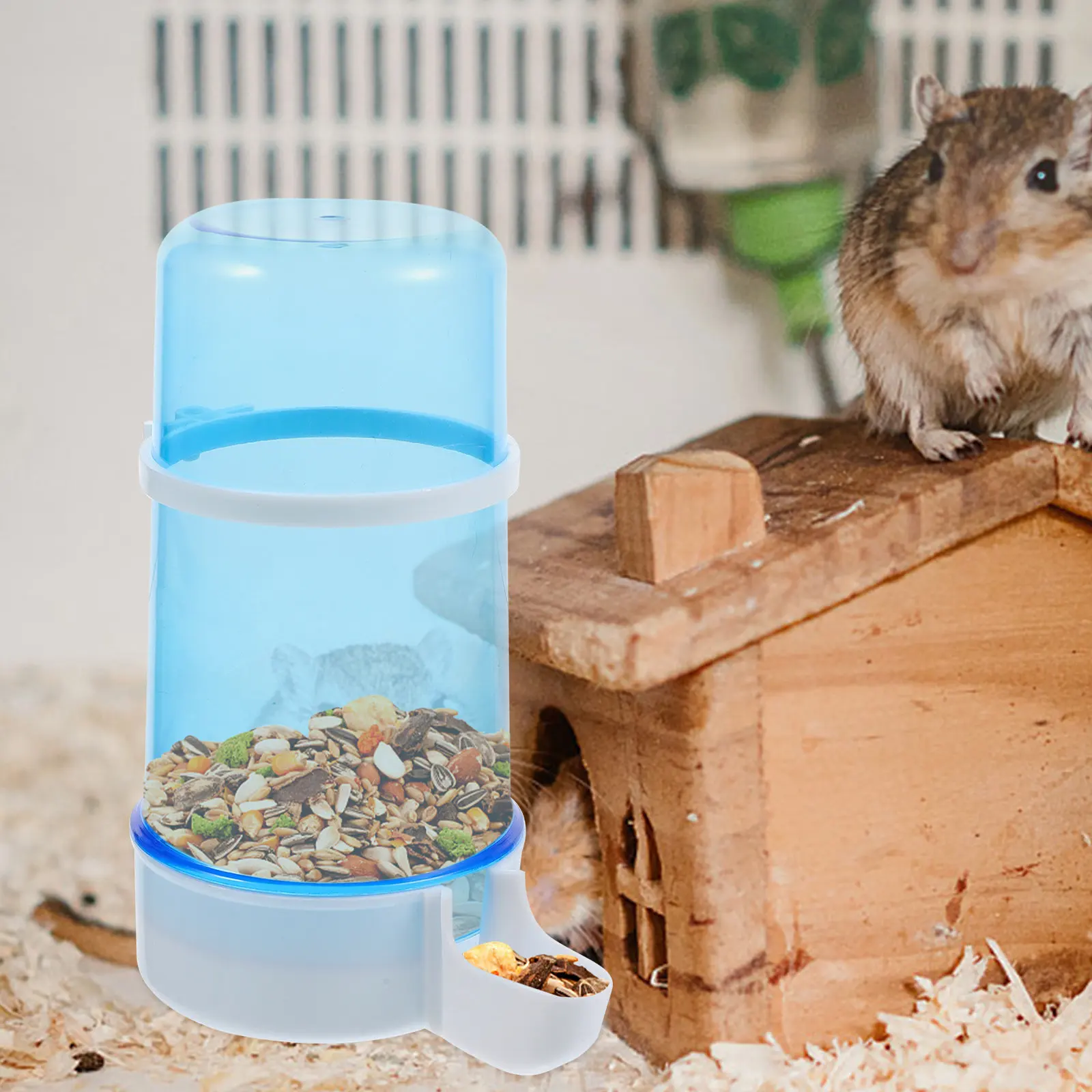 2Pcs Small Pet Automatic Feeder Rabbits Hamster Drinking Bowl Self Dispensing Water Dispenser Pet Automatic Feeder - Image 2