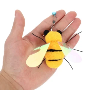 3Pcs Cat Interactive Feather Wand Attachment Replacement Set Soft Insect Refills for Indoor Kitten Teasing Catch Accessories