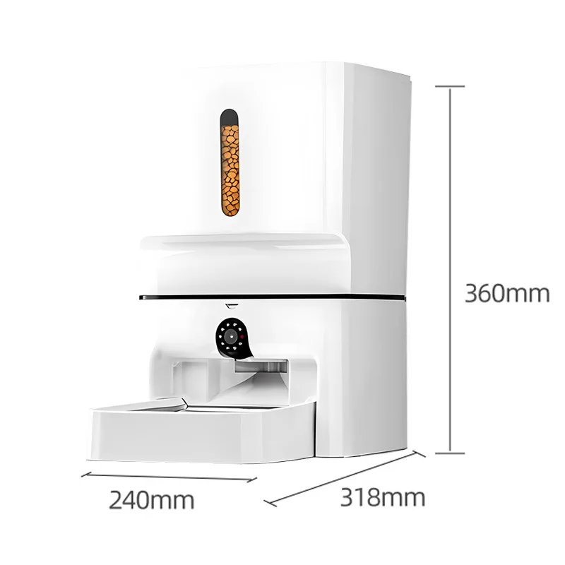 Smart Automatic Cat Feeder 7L with 1080P Camera Night Vision WiFi 2.4G/5G APP Control Voice Call Pet Food Dispenser for Cats Dog - Image 3