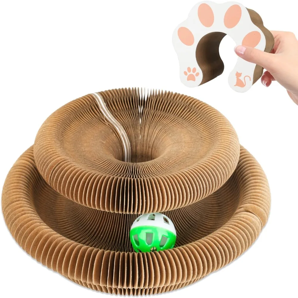 Durable Transformable Kitty Kurlz Cat Toy No Crumbs Wear-Resistant Cat Scratching Board Resistant To Scratching Cat Scratcher - Image 7