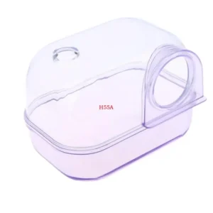 H55A Elegant Hamster Bathtub Camera Box Small Pet Animals Cage Accessories