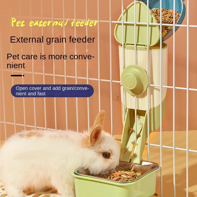 500ML Pet Chinchilla Hanging Feeding Waterer Easy Install Pigeon Rabbit Small Animal Automatic Feeding Water Bowl Pet Products - Image 2