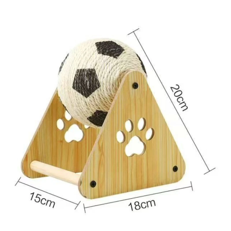 New Interactive Sisal Cat Scratching Ball Wear-Resistant Scratching Supplies Ferris Wheel Vertical Scratching Cat Ball Pet Toy - Image 4