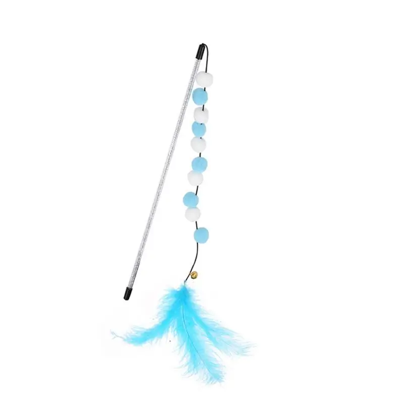 Funny Kitten Cat Teaser Interactive Toy Rod With Bell And Toys For Cats Teaser Interactive Toy Rod Pet Cats Toys Stick - Image 10