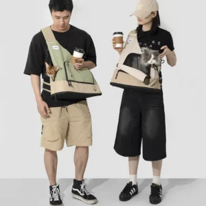 Oblique Shoulder Pet Travel Backpacks Pet Outdoor Travel Backpack For Cats Breathable Portable Supplies Cat Carrier Bag