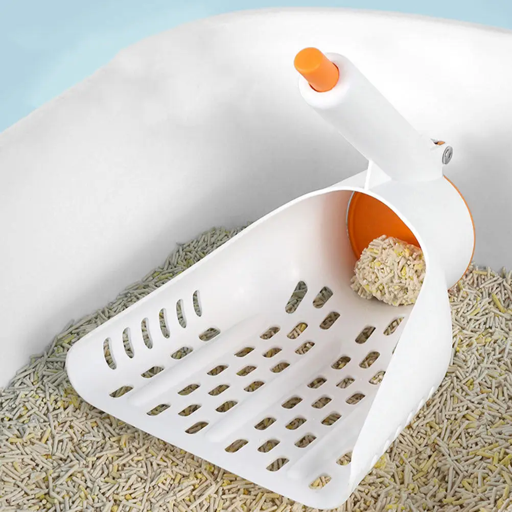 High Capacity Cat Litter Scoop Large Aperture Design Sturdy Plastic Litter Shovel for Removal Ergonomic Handle - Image 4
