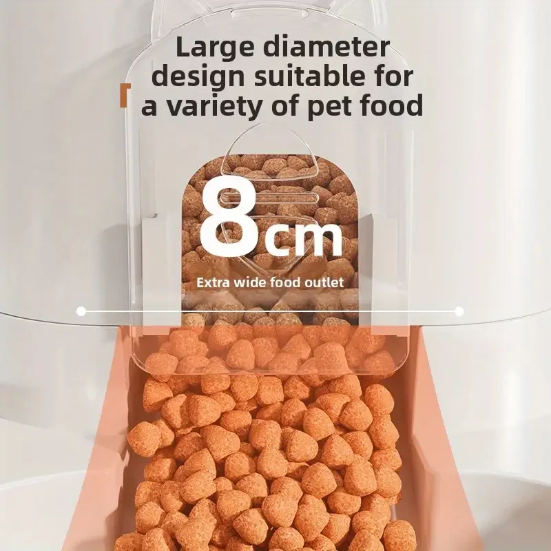 Automatic Cat & Dog Water Dispenser with Integrated Food Basin No Batteries Needed,Automatic Pet Feeder One-Piece Design - Image 4