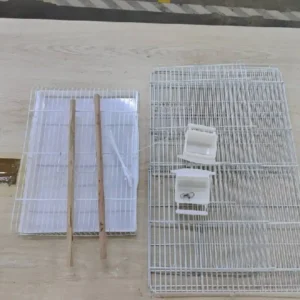 40x30cm Household Birdcage Metal Bird Cage Birds Breeding Cage With Bottom Removable Tray For Indoor Outdoor Home Bird Feeding