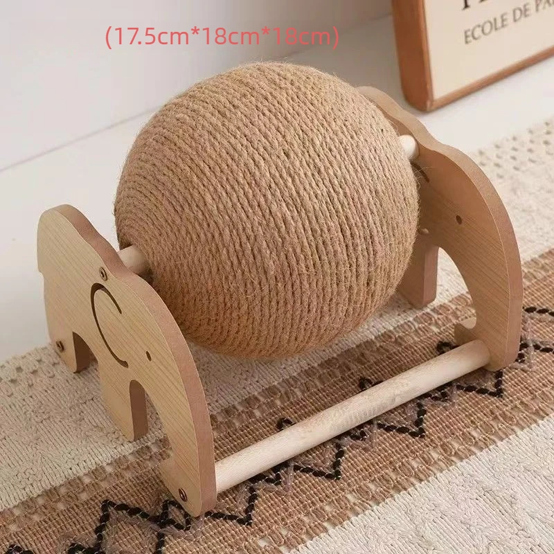 New Interactive Sisal Cat Scratching Ball Wear-Resistant Scratching Supplies Ferris Wheel Vertical Scratching Cat Ball Pet Toy - Image 5