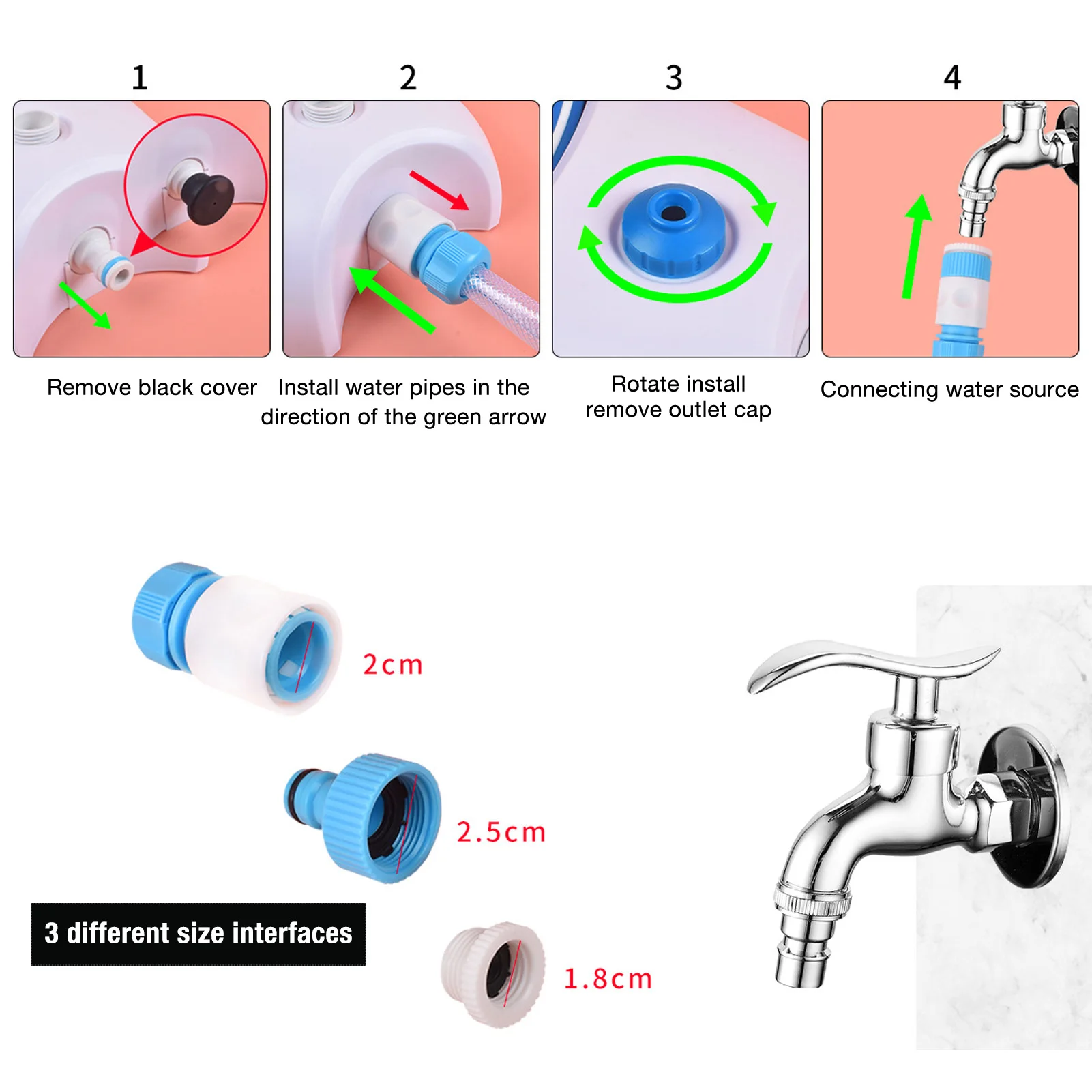 Outdoor Dog Water Dispenser Paw Activated Simple Use Easy Connection Step On Dog Water Fountain with Hose for Lawn for Pets - Image 2