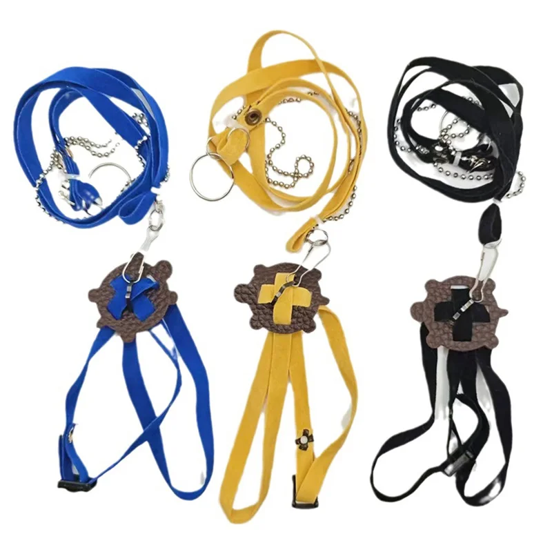 Turtle Traction Belt Control Rope Training Belt Outdoor Walking Leash Harness Reptile Leash Pet Supplies PU Leather Pet Traction - Image 2