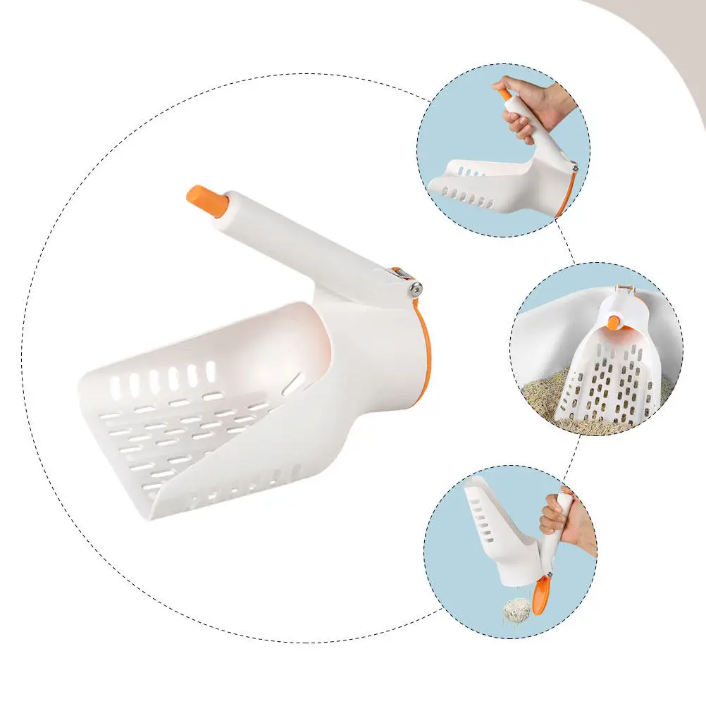 High Capacity Cat Litter Scoop Large Aperture Design Sturdy Plastic Litter Shovel for Removal Ergonomic Handle - Image 2