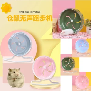 Hamster Running Wheel Silent Hamster Wheel Non-slip Can Be Hung in A Cage Running Wheel Sports and Play Toy Bracket Accessories