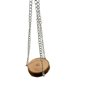 Wood Hamster Swing Toy Hamster Toys Hanging Gadget Wooden Cage Accessories Supplies Amuse Mouse Natural Toy for Small Pets