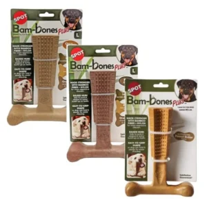 by Ethical Products 4 in Bambone Plus Easy Grip Peanut Butter Beef and Chicken Dog Chew Bundle - Bamboo and Nylon Anti Anxiety