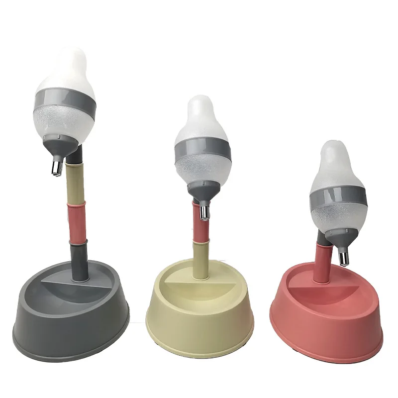 Pet Standing Water Dispenser Cat Dog Standing Bowl with Detachable Pole Automatically Feeding Water Height Adjustable - Image 6