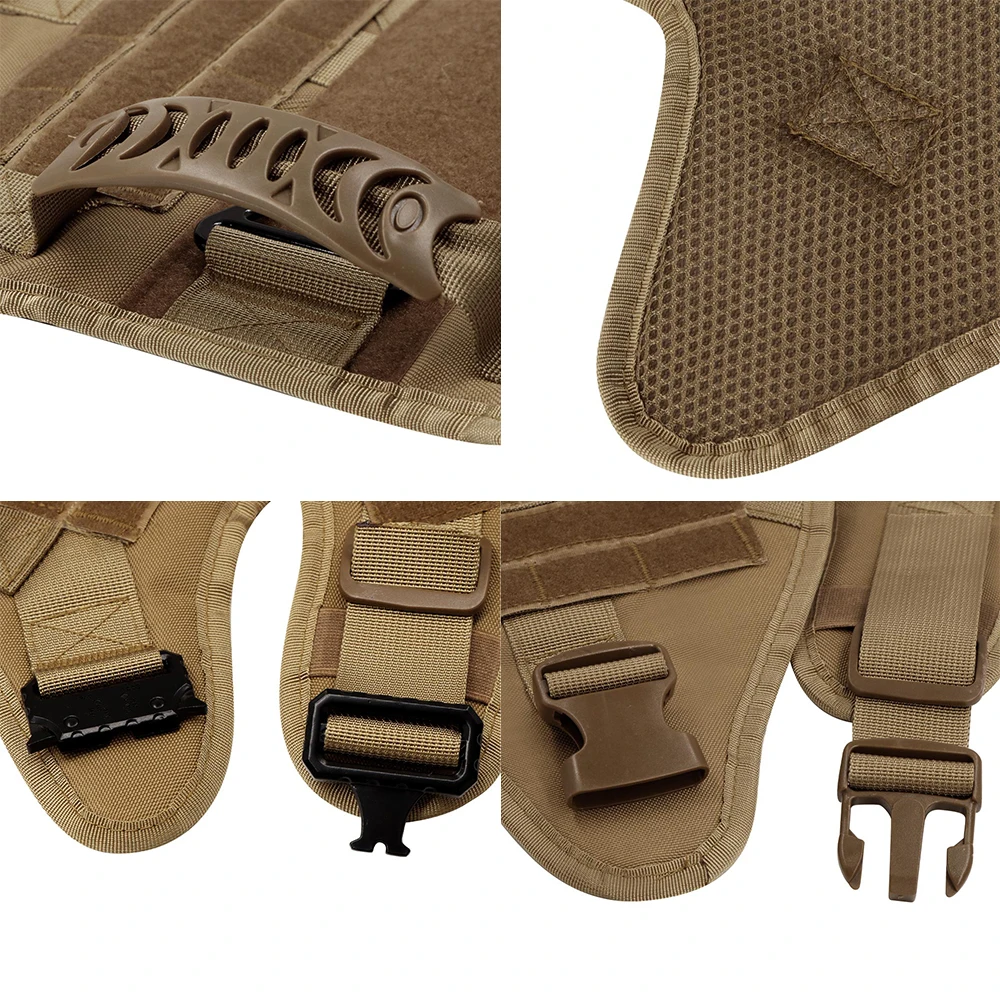 Military Large Dog Harness Pet German Shepherd Malinois Training Vest Tactical Medium Dog Harnesses Hunting For Dogs Accessories - Image 4