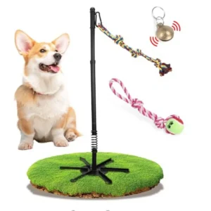 Tether Tug Outdoor Dog Toy Outdoor Interactive Dog Tug for for Large Medium Small Dogs Interactive Tether Rope Tug of War Game