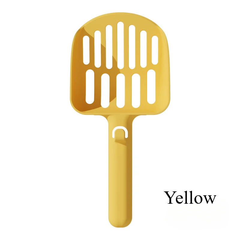 Macron Color Large Cat Litter Scoop Toilet Litter Box Cleaning Long Handled Cat Poop Scoop Large Hole Tofu Cat Litter Scoop - Image 7