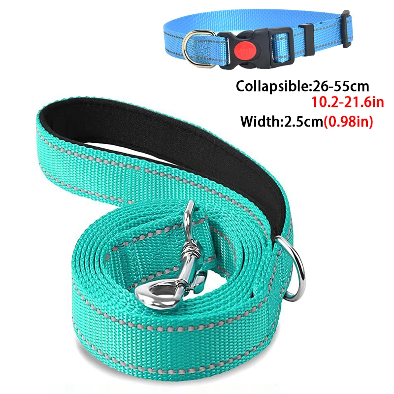 Small Medium large Dogs Reflective Collar Walking Traction Rope Safety Pet Collar Night Soft Adjustable dog collar Pet Supplies - Image 20