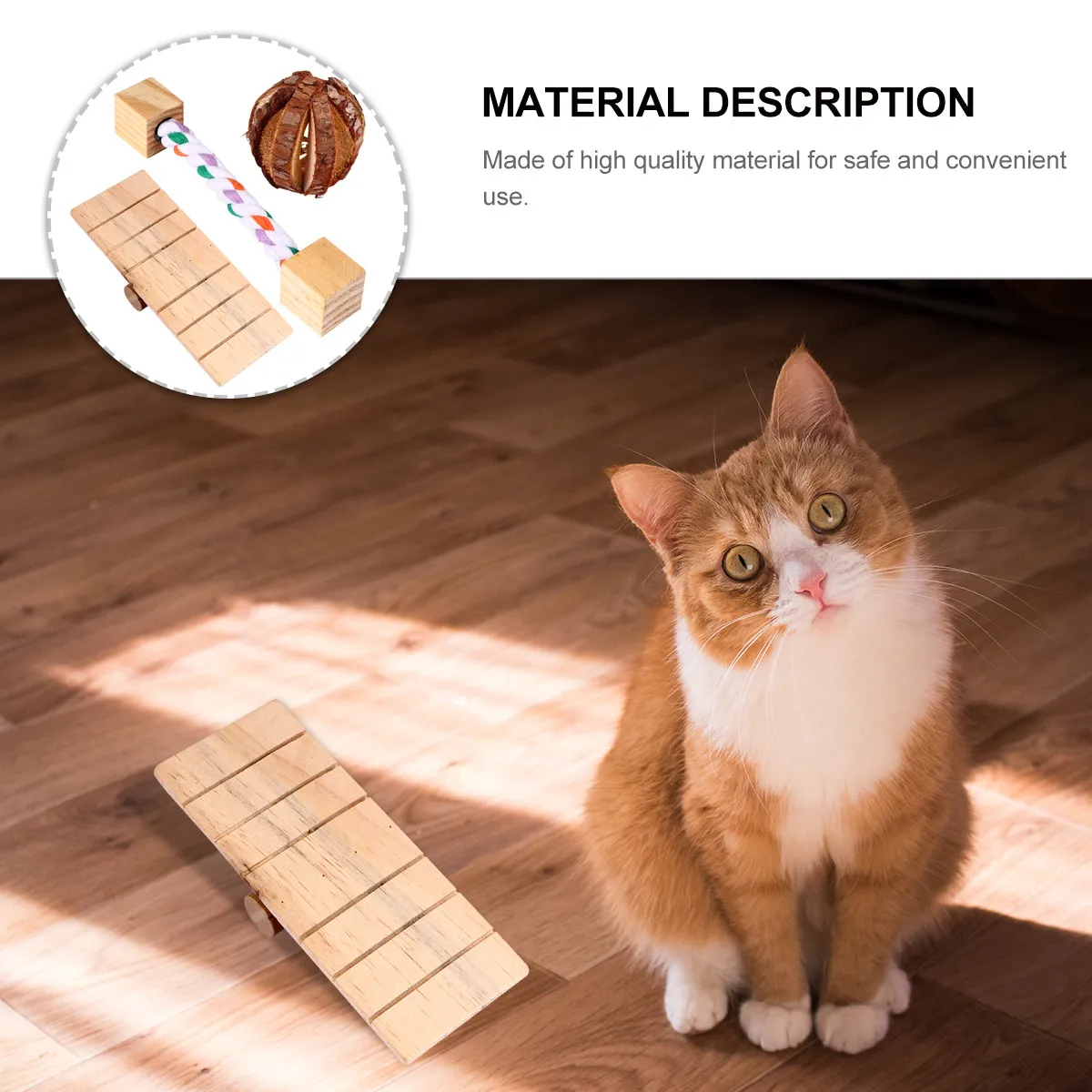 3Pcs Pet Chew Plaything Natural Wood Mini Animal Grinding Tool for Hamster Squirrel Chinchilla Small Pets Wooden Molar Activity - Image 6