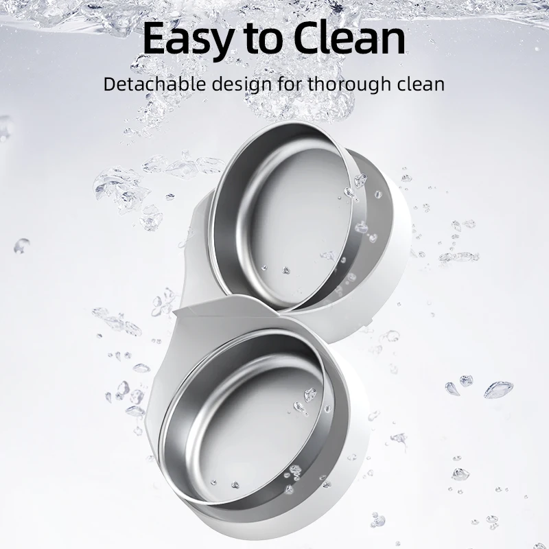 ROJECO Only Stainless Steel Single & Double Bowl Accessories For 4L Automatic Pet Feeder Cat Food Dispenser Without Pet Feeder - Image 6