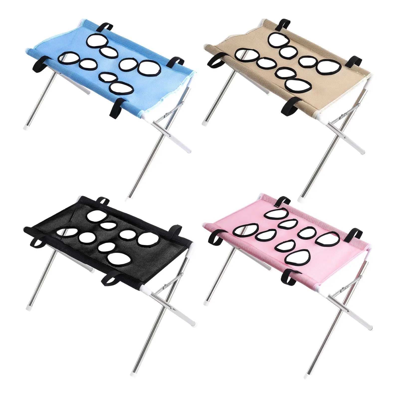 Pet Grooming Hammock with Eight Hole Hanging Harness Cat Grooming Sling for Ear Cleaning Nail Trimming - Image 4