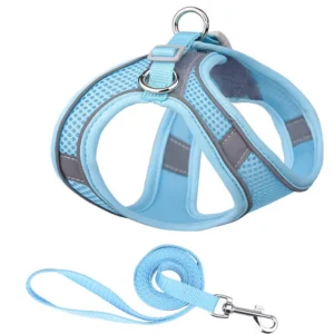 Reflective Dog Chest Harness‌ Breathable Mesh Pet Leash‌ for Walking and Running