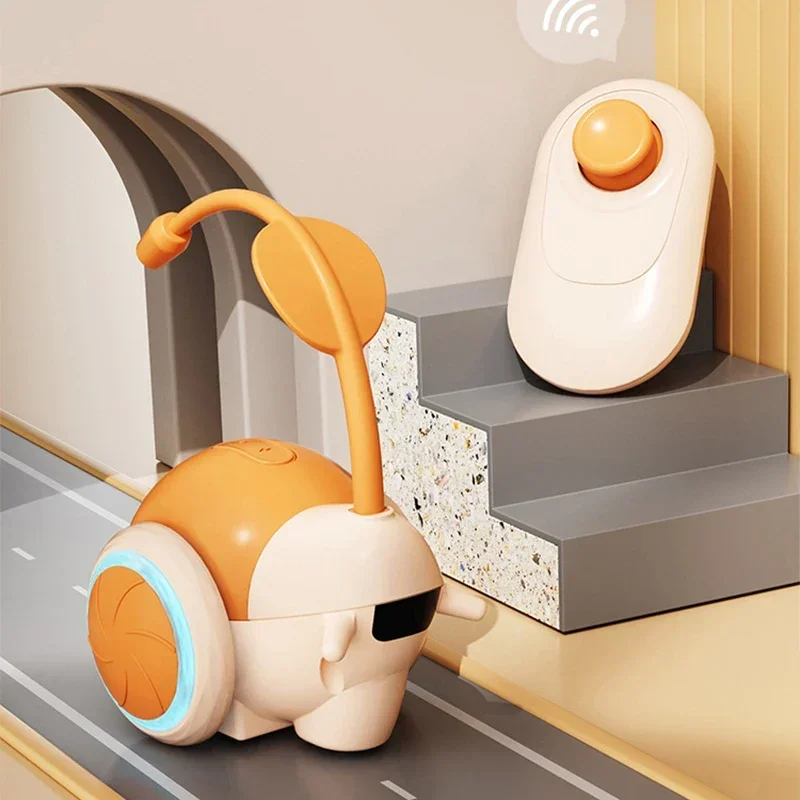 Cat Toys Car for Bored Indoor Adult Cats Remote Control Cat Toy with 4 Directions LED Lights Interactive Remote Control Toy - Image 4