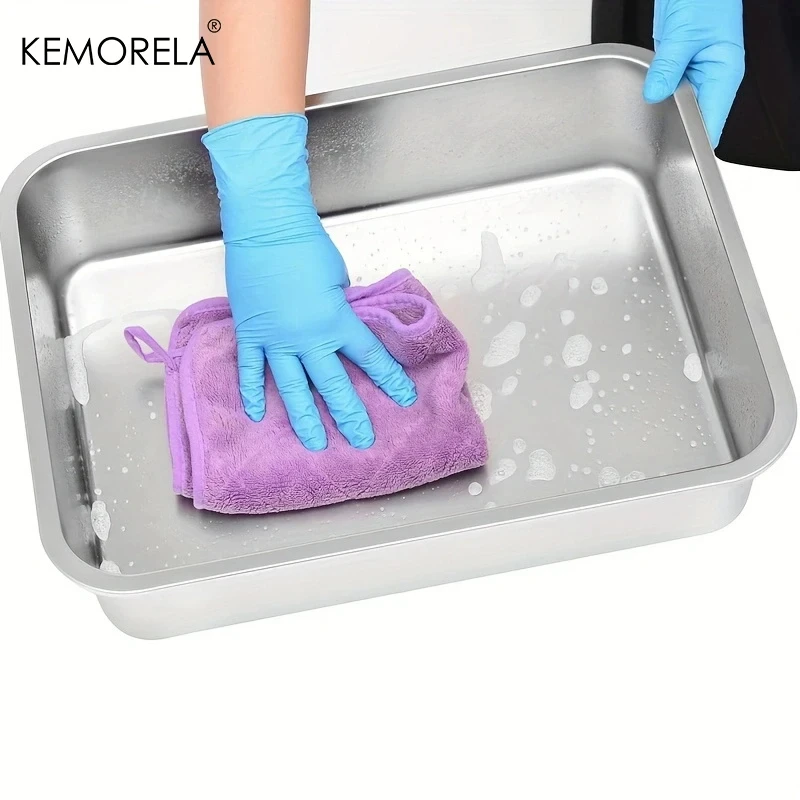 Large Capacity Durable Stainless Steel Litter Box Low Entry Open Design Is Convenient To Use Comfortable And Easy To Clean - Image 5