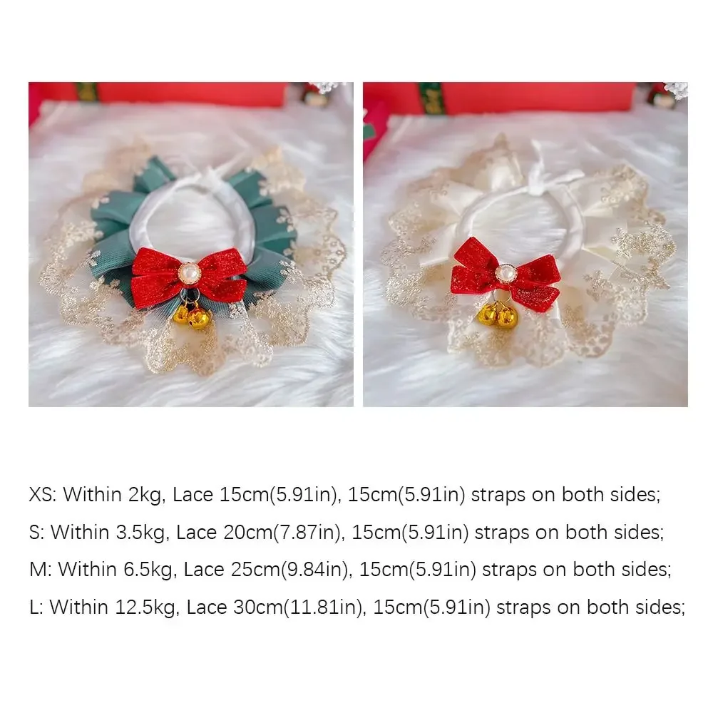 Organza Lace Bowknot Cat Collar Cat Dog Decor Pet Ornament Pet Saliva Towel Scarf Accessories Puppy String Bib Necktie Cat Dog - Image 6
