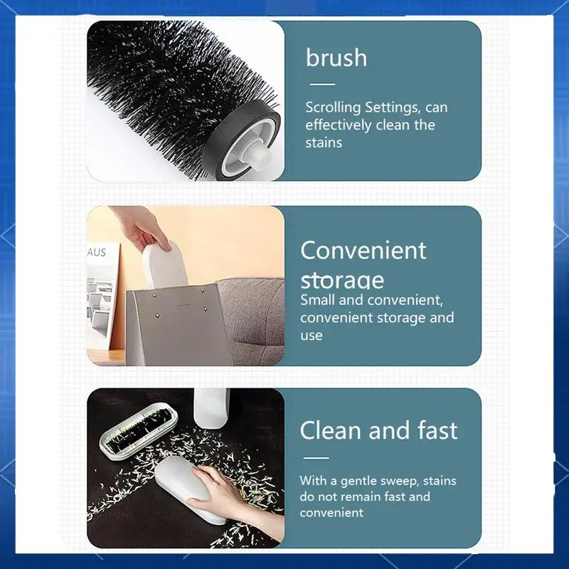 4PCS Pet Hair Remover Brush Integrated Sturdy Table Crumb Sweeper Lint Removal For Clothe Fluffs Cleaner Sticky Dog Cats