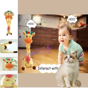 Upgrade 3 Modes Musical Giraffe Toy Sings Dances Voice Imitatio Dancing Giraffe Toys With Led Lights Adjustable Volume Function