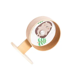 Hamster Exercise Wheel Hamster Wooden Silent Wheel for Mouse Gerbil Hedgehog M E